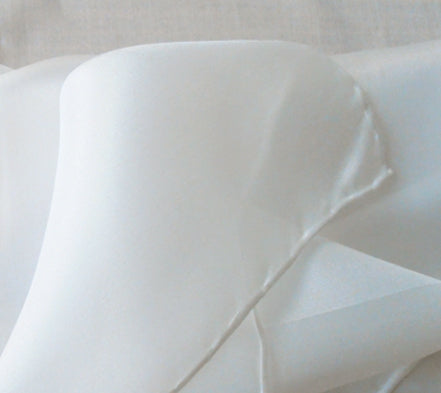 Pongee Silk Scarf 110 x 200cm – 5mm – Natural White