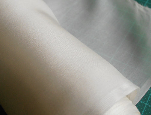 Pure Silk Pongee (Paj) Fabric 5mm – 140cm Wide – Natural White