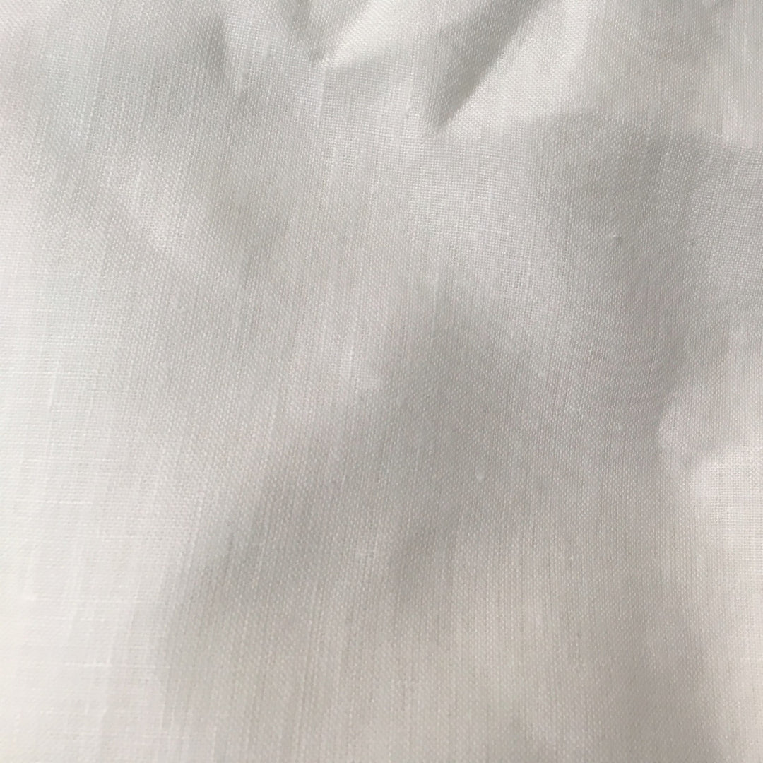 Pure Linen Fabric – White | 190gsm | 150cm Wide
