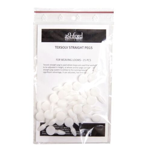 Ashford Texsolv Straight Pegs - Packaged 25pc
