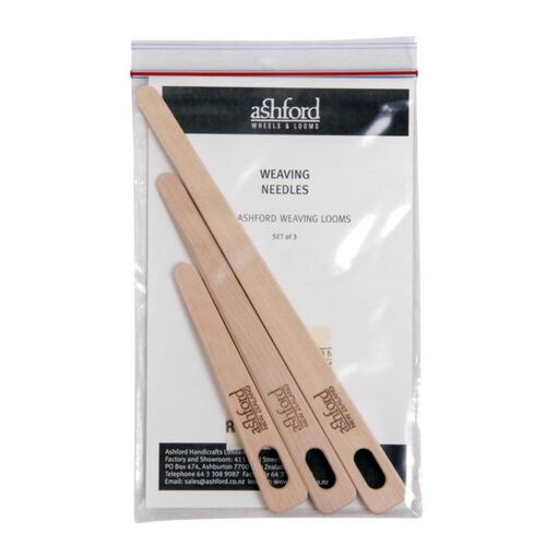 Ashford Weaving Needles - Packaged 3pc