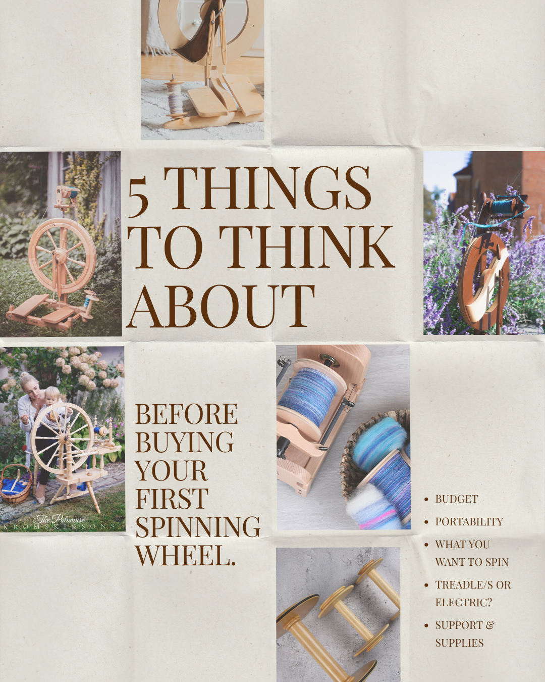 5 Things to Think About Before Buying Your First Spinning Wheel