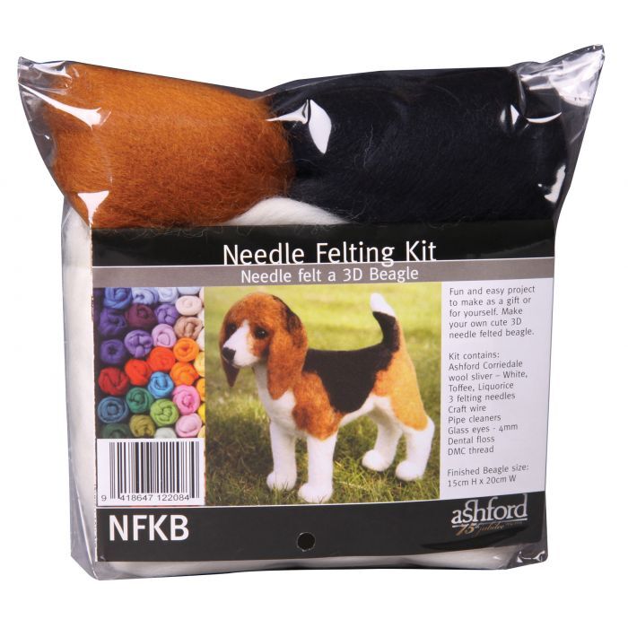 Ashford Needle Felting Kit - Beagle