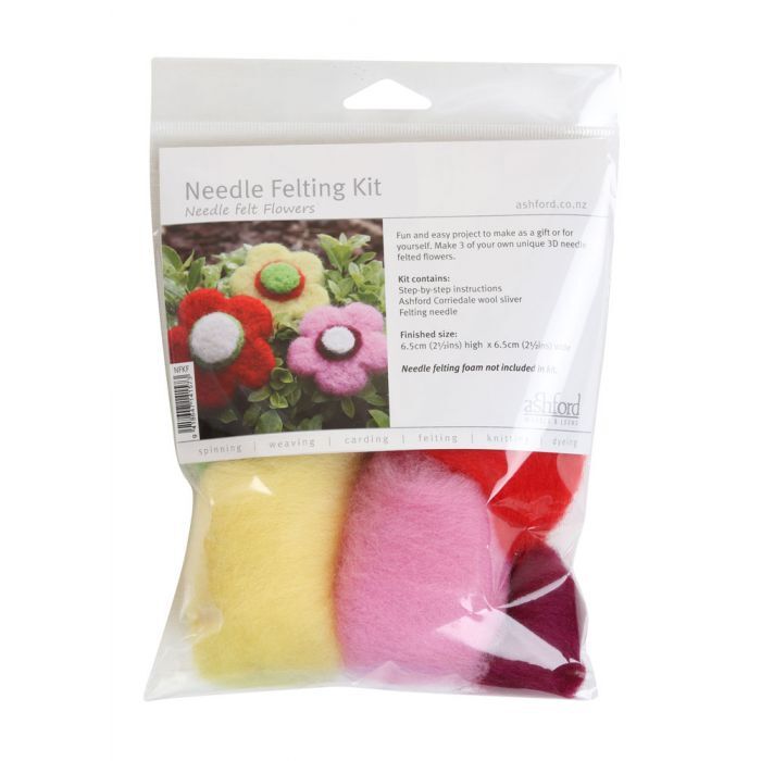 Ashford Needle Felting Kit - Flowers