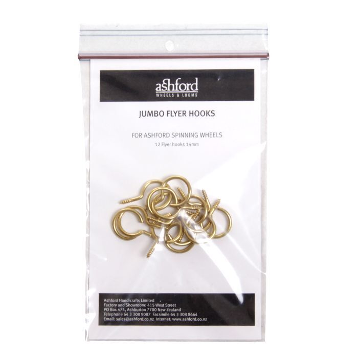 Ashford Flyer Hooks - Packaged 12pc