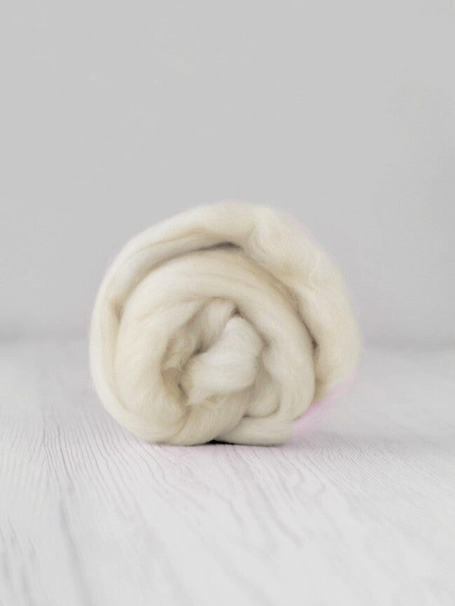 DHG Extra Fine 19 Micron Merino Wool Tops - Natural White