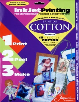 Inkjet Printing - COTTON Pkt 10 sheets 8.5 x 11"