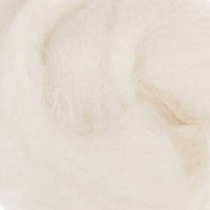 DHG 16 Micron Merino Wool Tops - Natural White