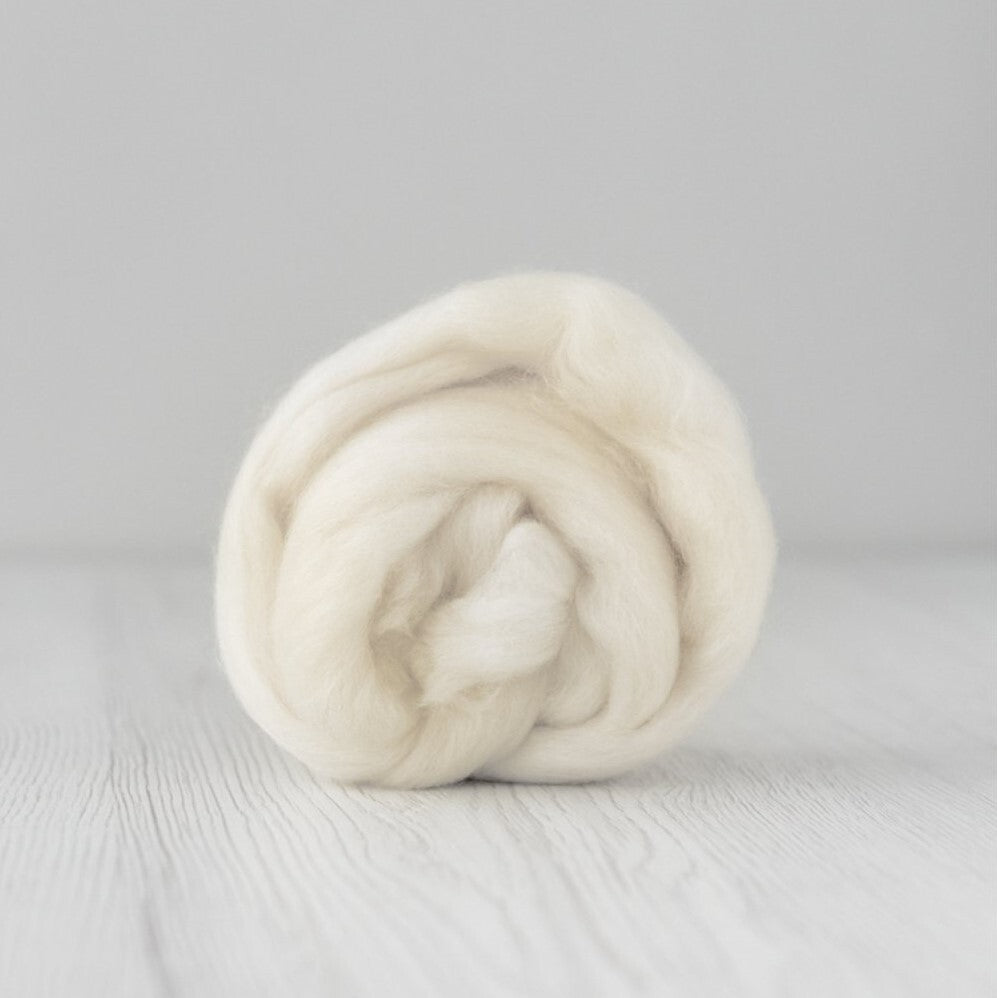 DHG 14.5 Micron Merino Wool Tops - Natural White