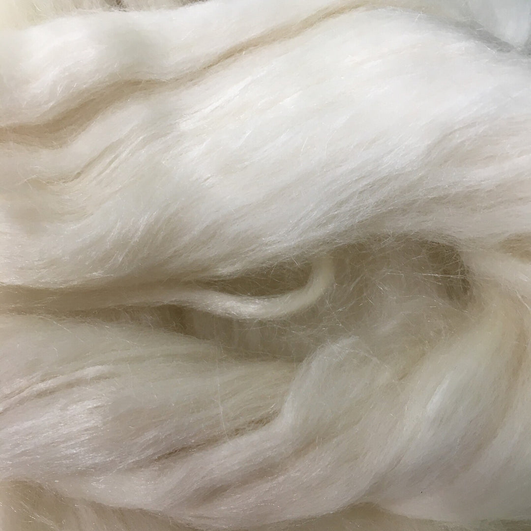 DHG Wool/Silk Tops - Natural White