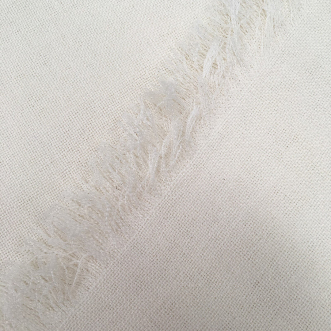 Plain Weave Wool Fabric 140cm wide - NATURAL WHITE