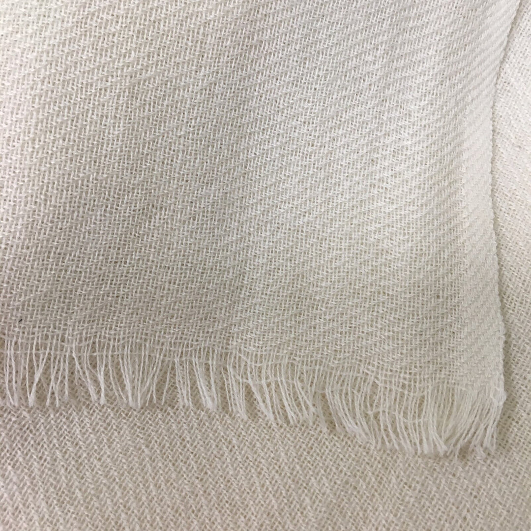 Wool Twill Woollen Fabric 140cm wide - NATURAL WHITE