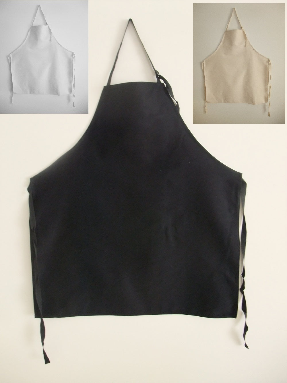 White Cotton Drill Apron 70 x 80cm