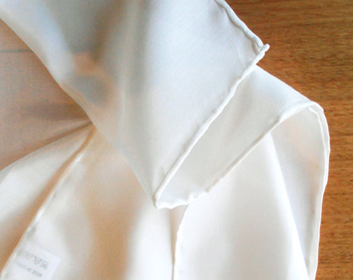 Habotai Silk Scarf 28 x 180cm – 10mm – Natural White