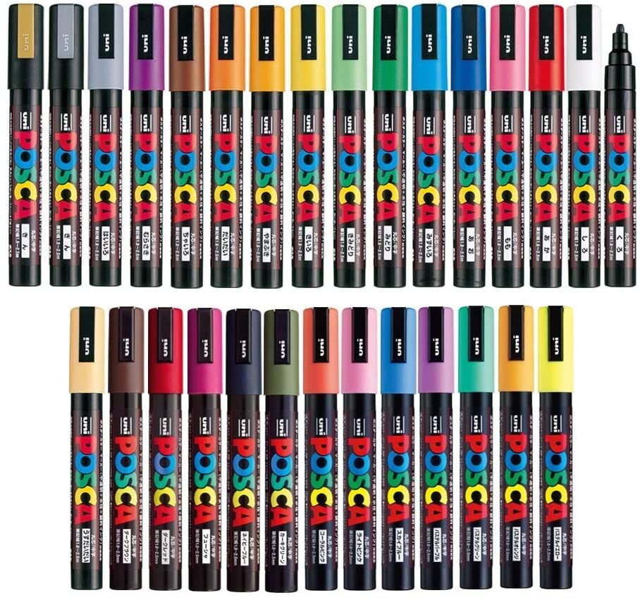 Posca Uniball Paint Markers 2.5mm Bullet Tip