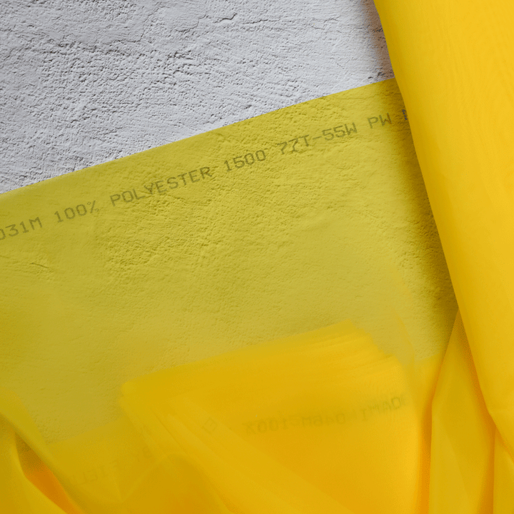 77T Polyester Screen Mesh – 165cm Wide (Yellow)
