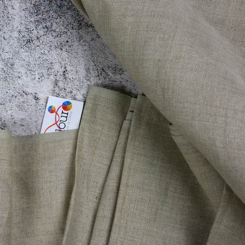 Pure Handloomed Linen 190gsm 140cm wide - UNBLEACHED NATURAL