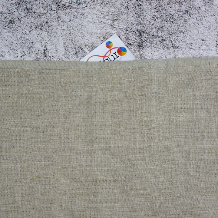 Pure Handloomed Linen 190gsm 140cm wide - UNBLEACHED NATURAL