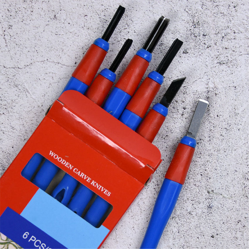 Lino Carvers Japanese Set 6 Soft Grip handle
