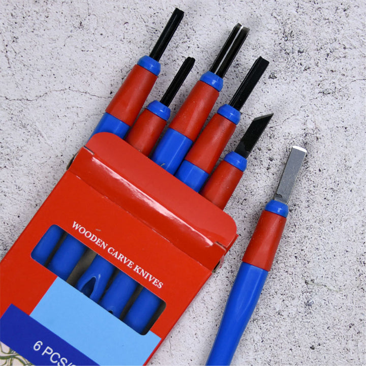 Lino Carvers Japanese Set 6 Soft Grip handle