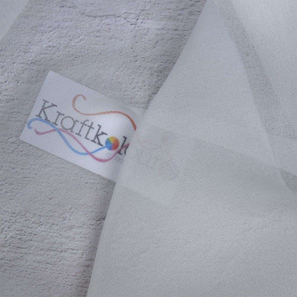 Pure Silk Georgette Fabric 8mm – 114cm Wide – Natural White