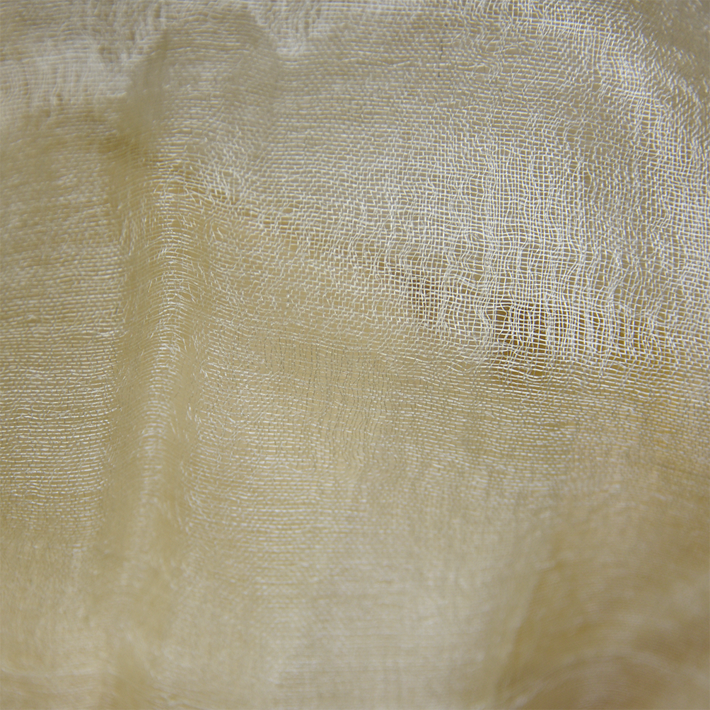 100% Golden Silk Organza Fabric 2.8mm – 140cm Wide
