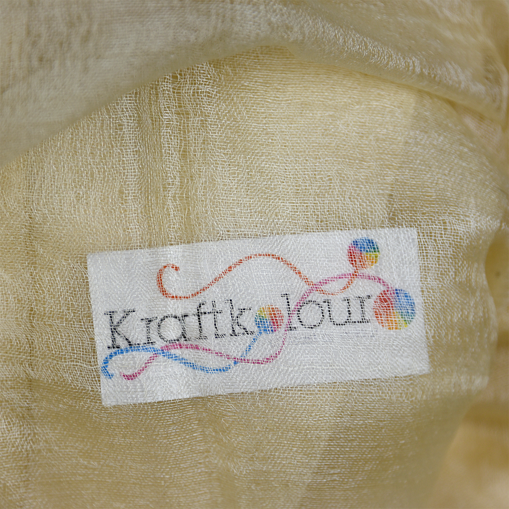 100% Golden Silk Organza Fabric 2.8mm – 140cm Wide