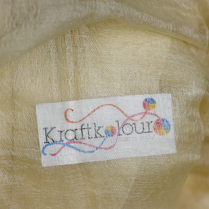 100% Golden Silk Organza Fabric 2.8mm – 140cm Wide