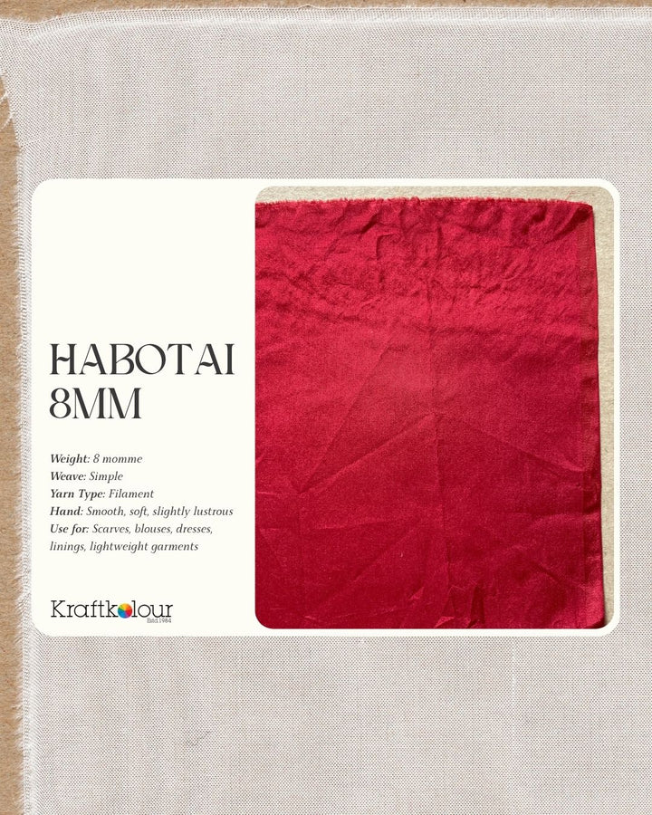 Pure Silk Habotai Fabric 8mm – 140cm Wide – Natural White