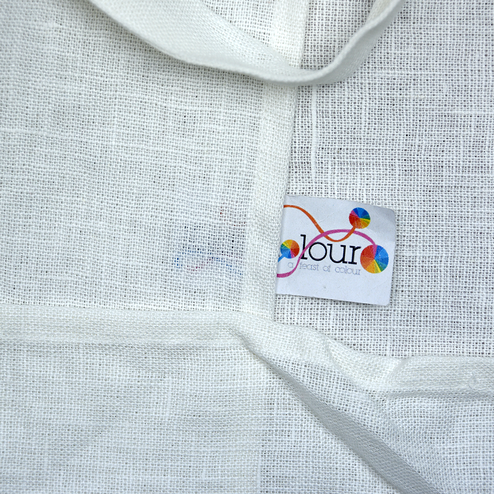 Pure Linen Apron 70 x 80cm – Natural White | 245gsm – Ready to Decorate