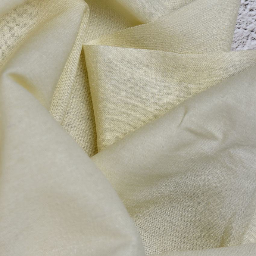 Noil Silk 114cm wide Fabric Handloomed (Light - Medium)