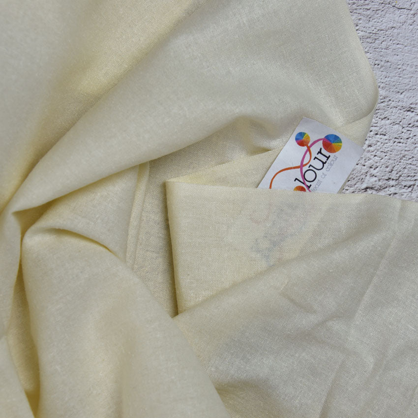 Noil Silk 114cm wide Fabric Handloomed (Light - Medium)