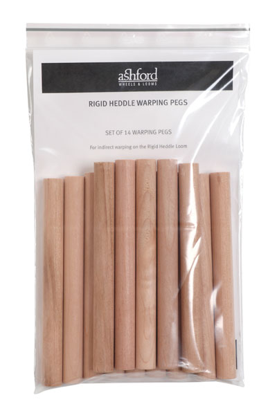 Ashford Rigid Heddle Warp Pegs - Packaged 14pc