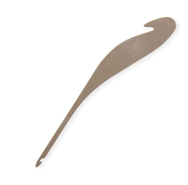 Ashford warping hook tool in beige on white background