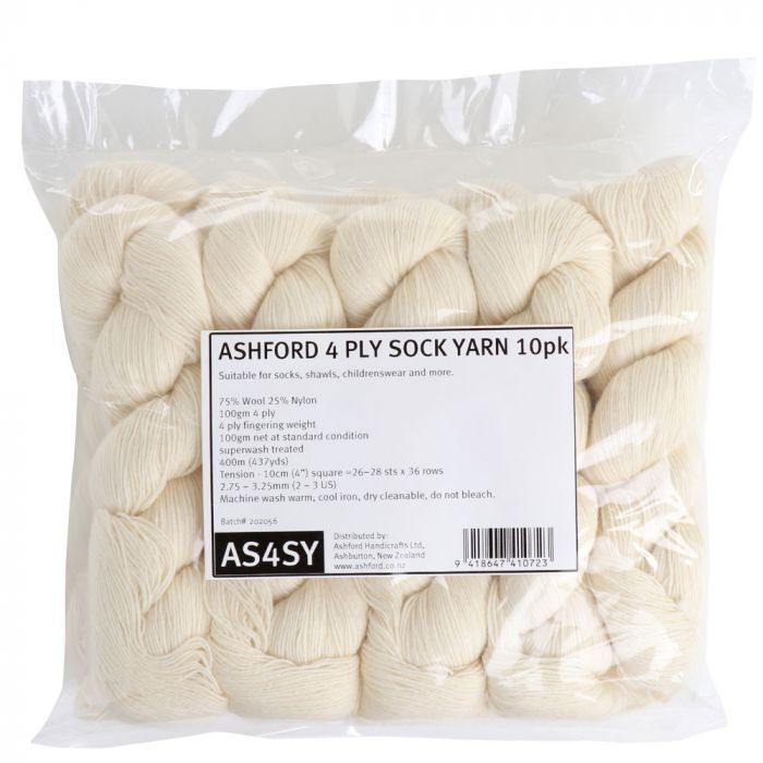 Ashford 4 Ply Sock Yarn 100gm